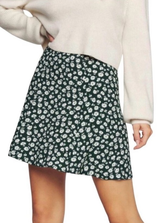 Reformation Dresses & Skirts - Reformation Dark Green Daisy Circle Skirt